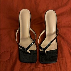 Toe Post stiletto heeled sandals